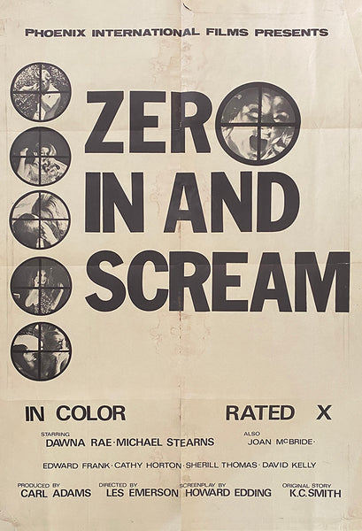Zero In & Scream    US 1 SHEET
